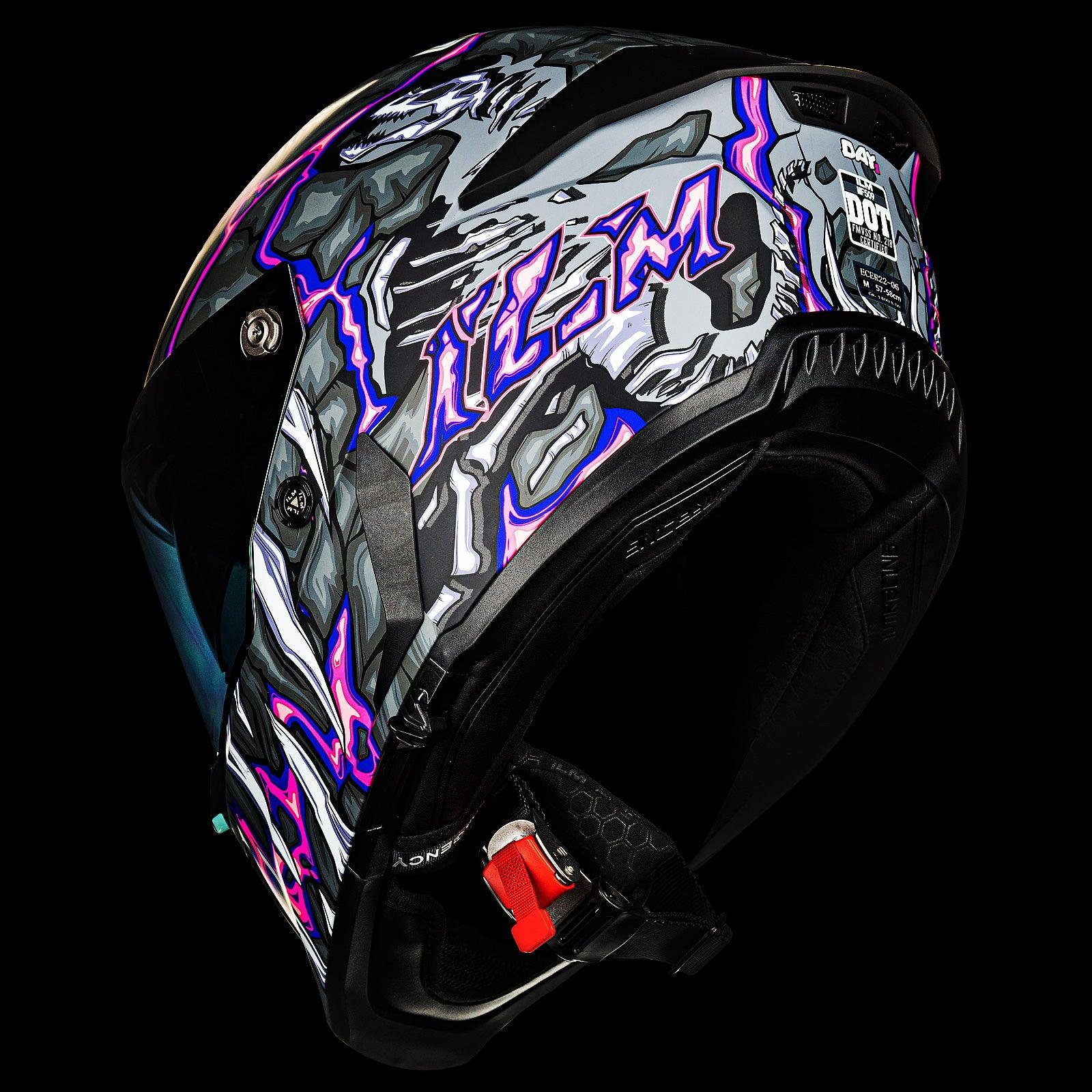 ILM Full Face Motorcycle Helmets Racing Helmet Model MF509 - ILM