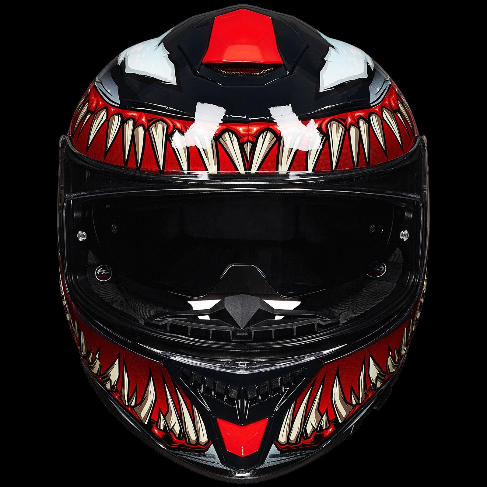 ILM Full Face Motorcycle Helmet Model 861A TheNight / Small