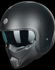 ILM Fiberglass Open Face Motorcycle 3/4 Helmet Lightweight Vintage Helmet Model MO310P