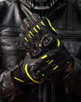ILM Motorcycle Leather Gloves Breathable Riding Motocross Gloves Model GL3 - ILM