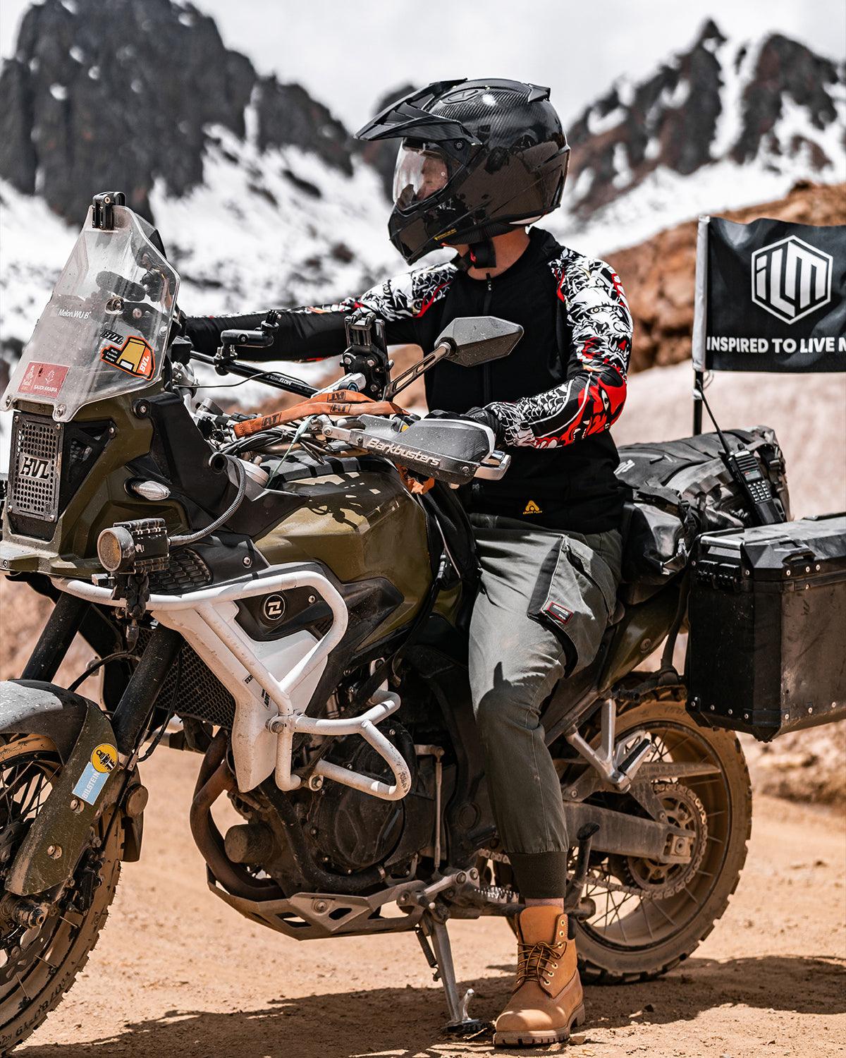 ILM Carbon Fiber Snell M2020D Full Face Motorcycle Adventure Helmet Model L13 - ILM