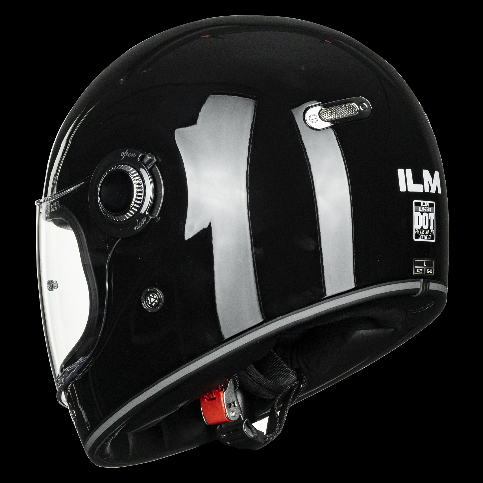 ILM Retro Full Face Motorcycle Helmet Model Z503