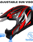 ILM Youth Kids ATV Motocross Helmet Goggles Sports Gloves Dirt Bike Motorcycle B07 - ILM