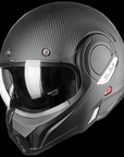 ILM Carbon Fiber Vintage Full Face Modular Motorcycle Helmet Model B707C