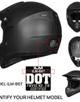 ILM Youth Kids ATV Motocross Helmet Goggles Sports Gloves Dirt Bike Motorcycle B07 - ILM