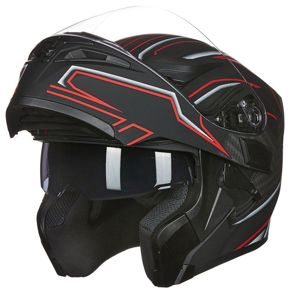 ILM Motorcycle Modular Full Face Helmet Model 902LED - ILM