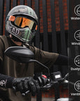 ILM Vintage Motorcycle Goggles Windproof Glasses - ILM