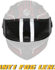 ILM Anti Fog Visor for Motorcycle Helmets (Fits 902/902BT/902L Helmets) - ILM