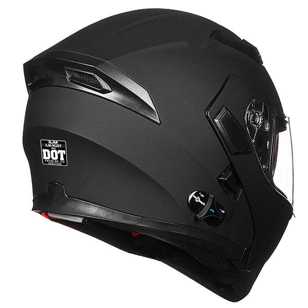 ILM Modular Flip up Full Face Bluetooth Motorcycle Helmet Model 902BT PRO Gloss Black / XX-Large ILM Modular Flip up Full Face Bluetooth Motorcycle Helmet Model 902BT PRO Gloss Black / XX-Large