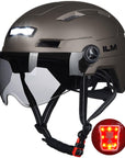 ILM Bike Helmet with USB Rechargeable LED Front and Back Light Model E3-10L - ILM