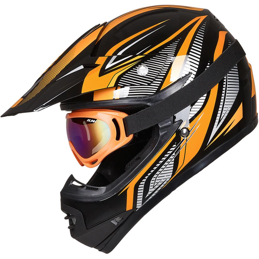 ILM Youth Kids ATV Motocross Helmet Goggles Sports Gloves Dirt Bike Motorcycle B07 - ILM