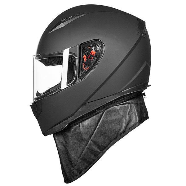 bike helmets motorcycle ILM Full Face Motorcycle Street Bike Helmet Model JK313 MATTE Black / S