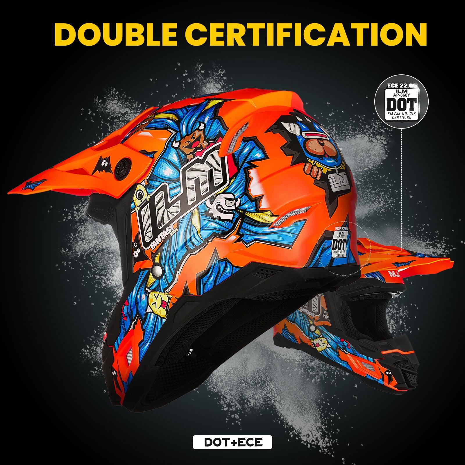 ILM AP868 Dirt Bike Youth Kids Helmet - ILM