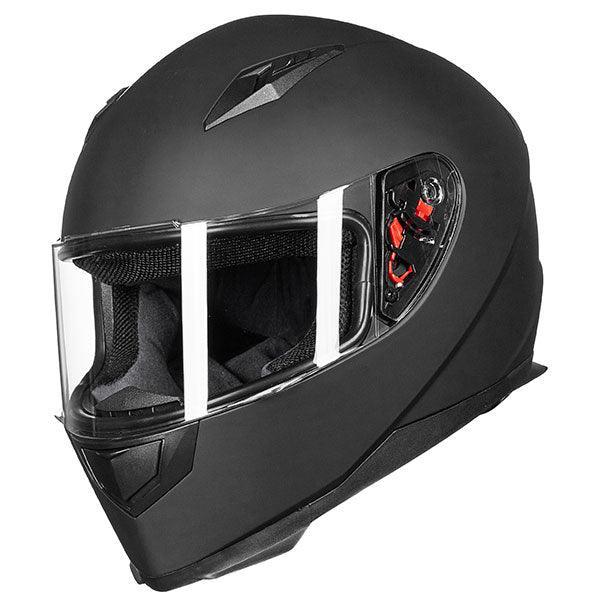 ILM Full Face Motorcycle Street Bike Helmet Model JK313 MATTE Black / S ILM Full Face Motorcycle Street Bike Helmet Model JK313 MATTE Black / S