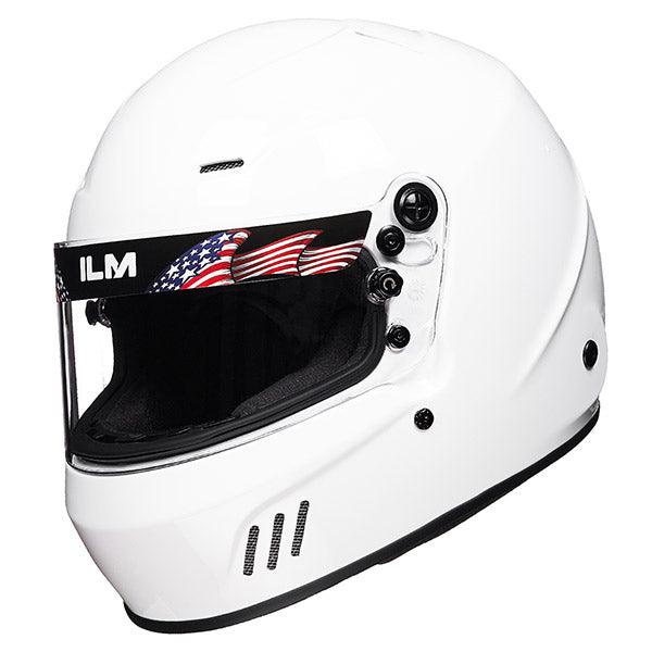 ILM Snell SA2020 Full Face Racing Helmets for Men Auto Racing Car Racing Helmet Model-760 White / Large ILM Snell SA2020 Full Face Racing Helmets for Men Auto Racing Car Racing Helmet Model-760 White / Large