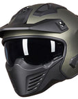 ILM Open Face Motorcycle 3/4 Half Helmet Model 726X - ILM