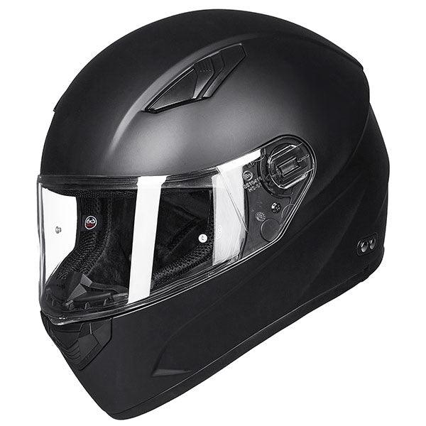 ILM 129 Motorcycle Helmet DOT Full face riding Helmet Matte Black / X-Large