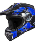 ILM Adult Dirt Bike Full Face Motorcycle Helmet Model 128S - ILM