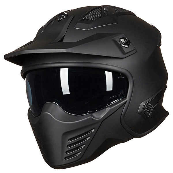 black motorcycle helmet