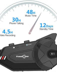 ILM Motorcycle 6 Rider Bluetooth Communication System with HD Camera - ILM