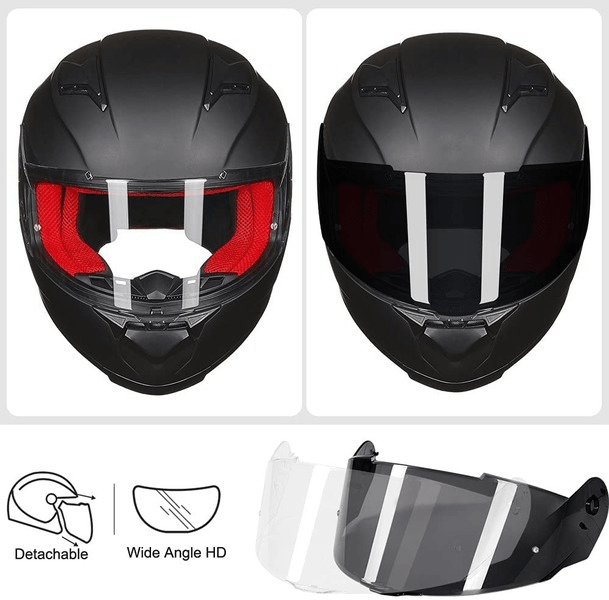 ILM Full Face Motorcycle Helmet Model 817 - ILM