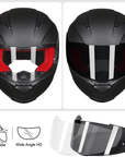 ILM Full Face Motorcycle Helmet Model 817 - ILM
