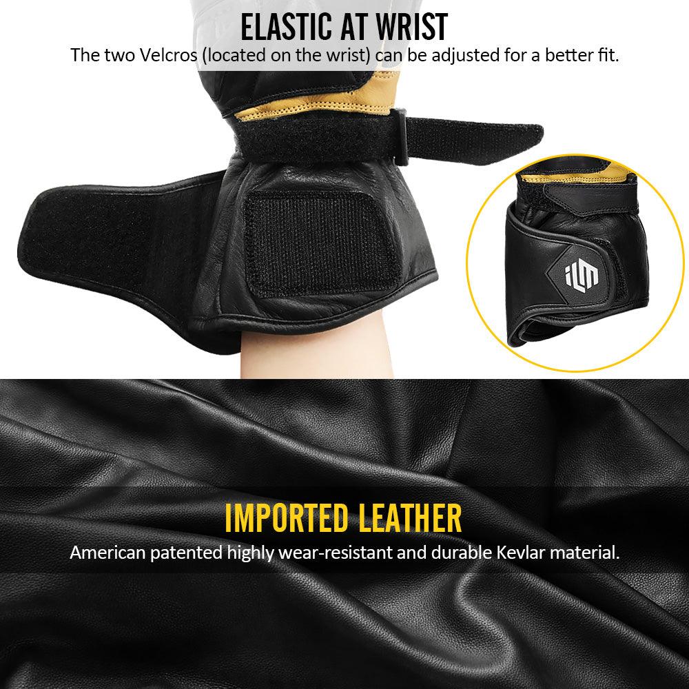 ILM Leather Motorcycle Gloves Model GIG01 - ILM