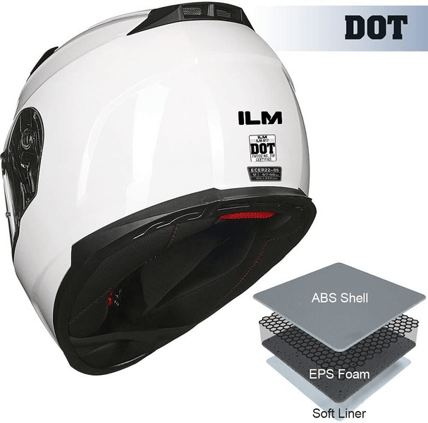 ILM Full Face Motorcycle Helmet Model 817 - ILM
