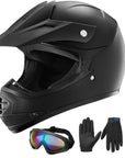 ILM Youth Kids ATV Motocross Helmet Goggles Sports Gloves Dirt Bike Motorcycle B07 - ILM