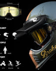 ILM Vintage Motorcycle Goggles Windproof Glasses - ILM