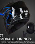 ILM Youth & Kids Dirt Bike Helmet Model BLD-818 - ILM