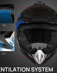 ILM Youth & Kids Dirt Bike Helmet Model BLD-818 - ILM