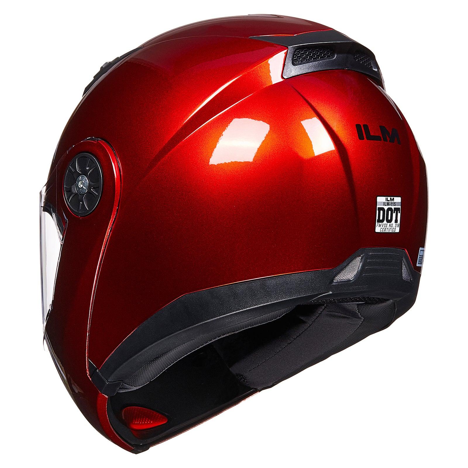 ILM Flip Up Full Face Modular Motorcycle Helmet Model 115 - ILM