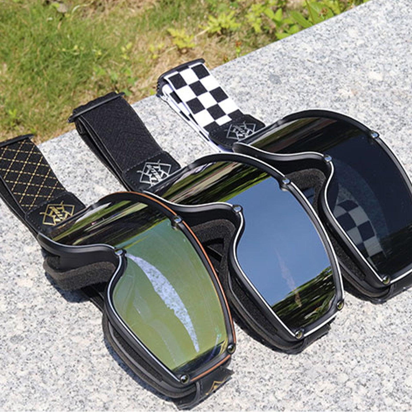 ILM Vintage Motorcycle Goggles Windproof Glasses - ILM