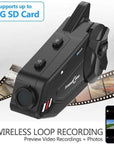 ILM Motorcycle 6 Rider Bluetooth Communication System with HD Camera - ILM