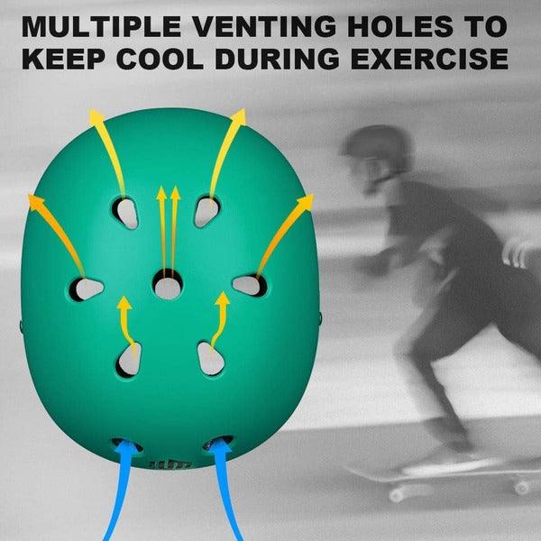 ILM Skateboard Helmet for Skateboarding Scooter Outdoor Sports Model SJ302 - ILM