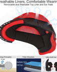 ILM Full Face Motorcycle Helmet Model 817 - ILM
