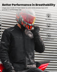 ILM Motorcycle Riding Jacket with Mesh CE Armor Dual Sport Protective Model JAM1