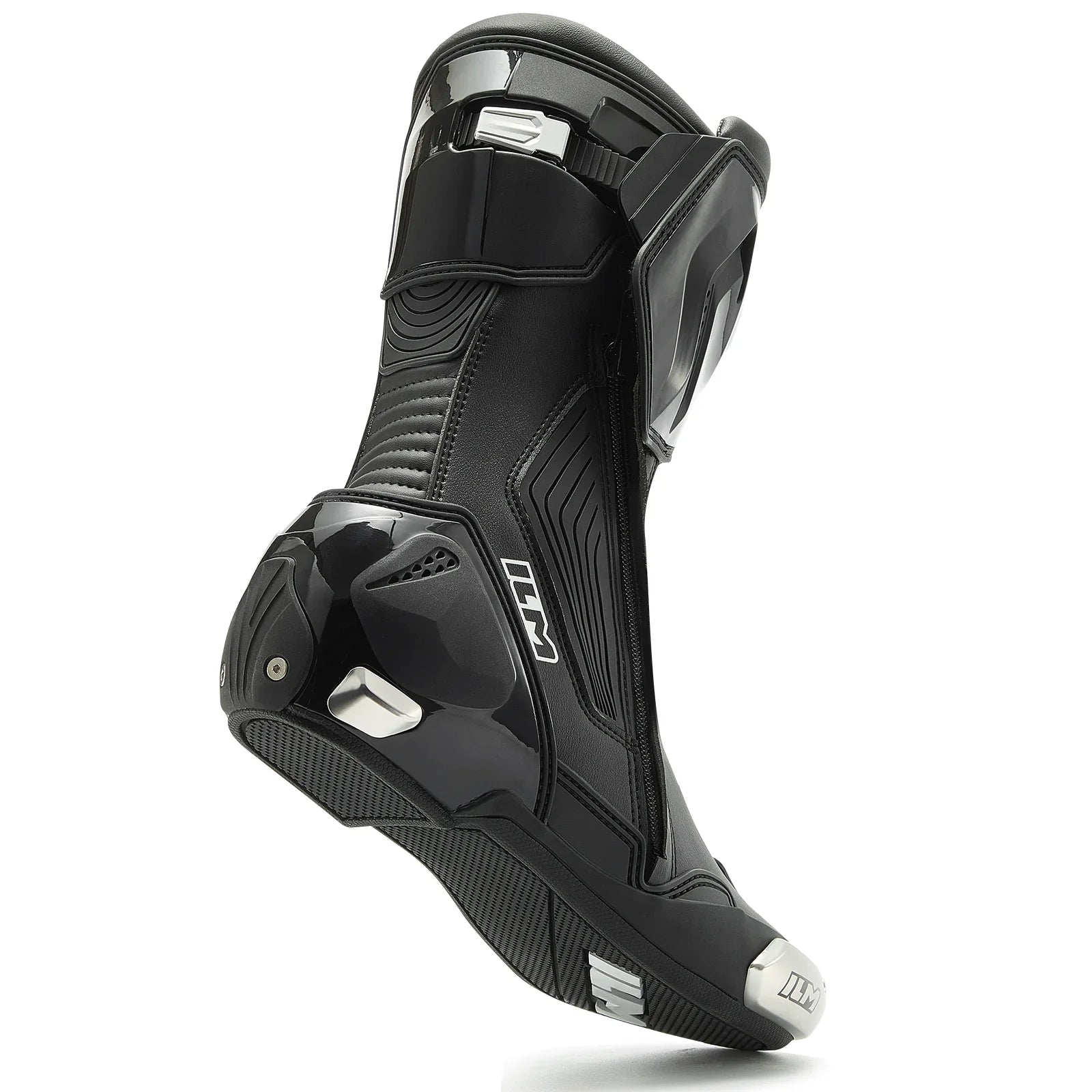 boots helmet motorcycle ILM Motorcycle Racing Boots Enhanced Ventilation Anti Slip Street Riding Sport Footwear CE Protective Gear Model BRC1 Black-White / 43