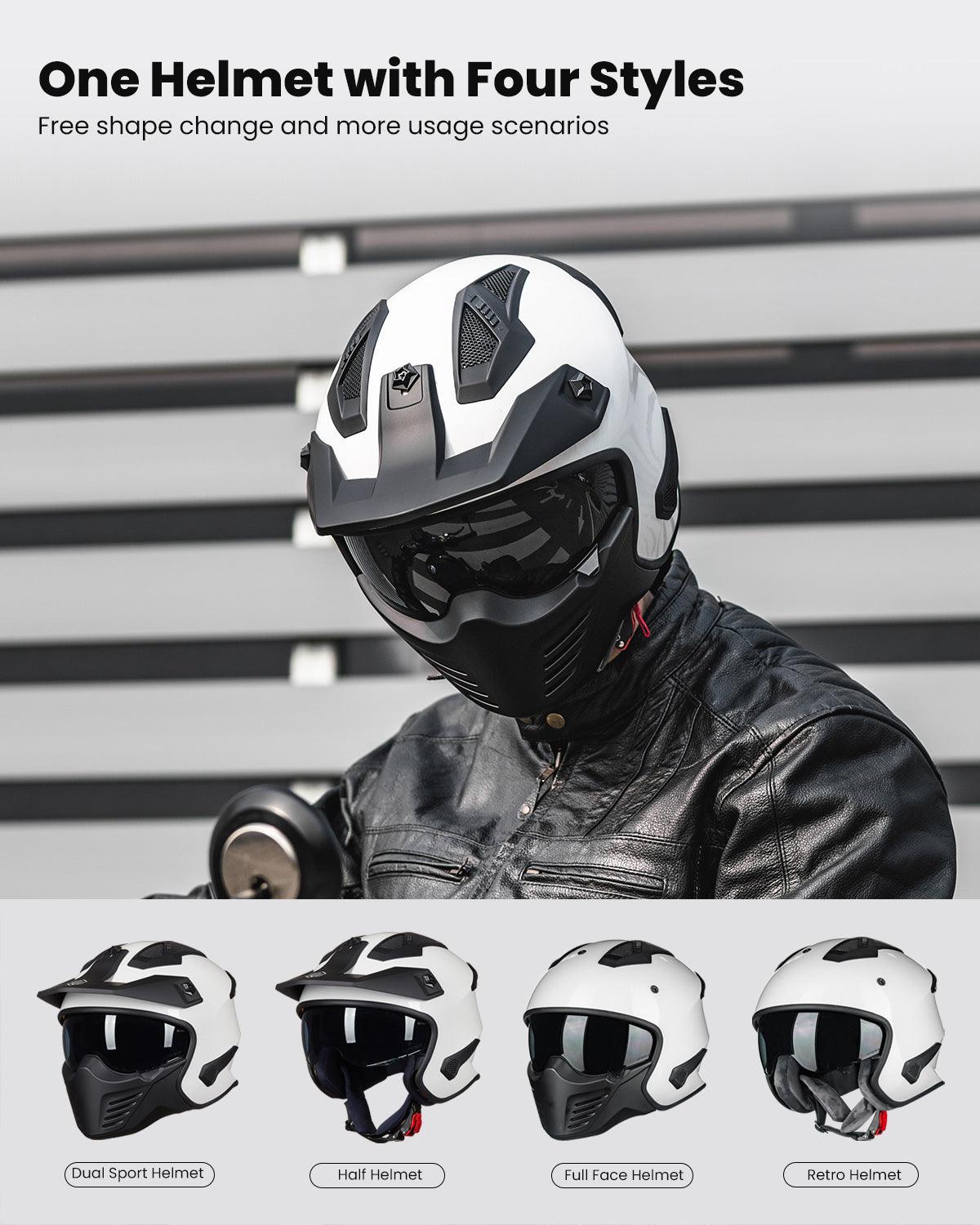 ILM Open Face Motorcycle 3/4 Half Helmet Model 726X Matte Black / Small ILM Open Face Motorcycle 3/4 Half Helmet Model 726X Matte Black / Small