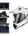 ILM Dual Sport Adventure Motorcycle Helmet Model WS902