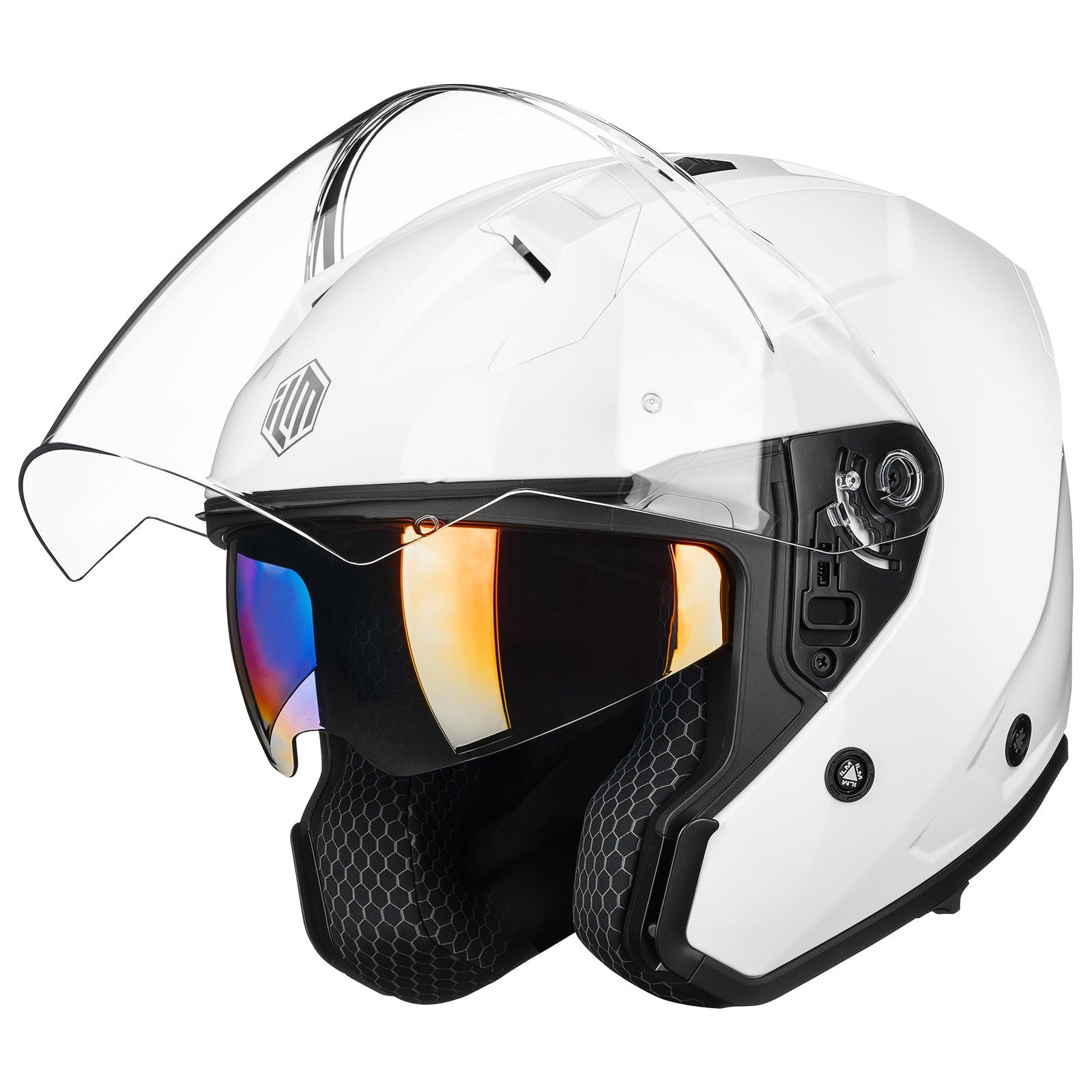 ILM Open Face Motorcycle 3/4 Helmet Model MO325