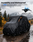 ILM UTV Cover Waterproof Windproof All-Weather Protection Compatible with Can Am Polaris Rhino Kawasaki Hisun 2-3 Seaters Model MC04
