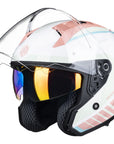 ILM Open Face Motorcycle 3/4 Helmet Model MO325