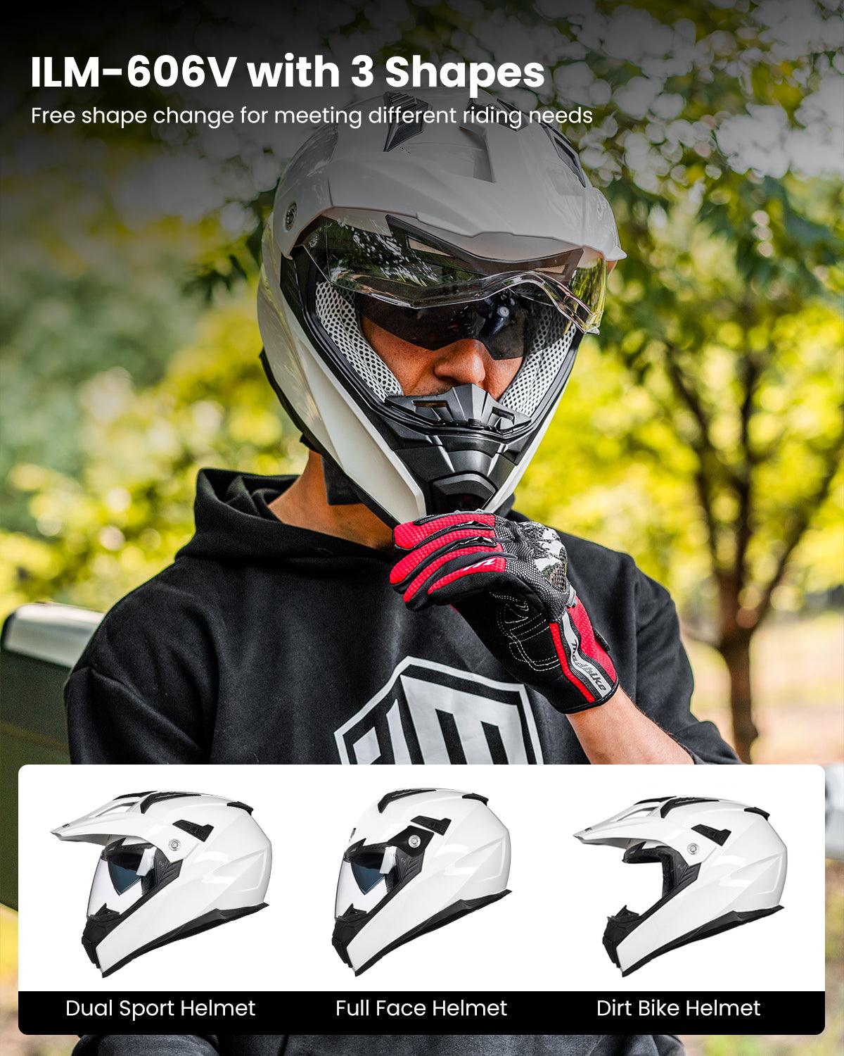 ILM Off Road Motorcycle Dual Sport Helmet Model 606V Green / XX-Large ILM Off Road Motorcycle Dual Sport Helmet Model 606V Green / XX-Large