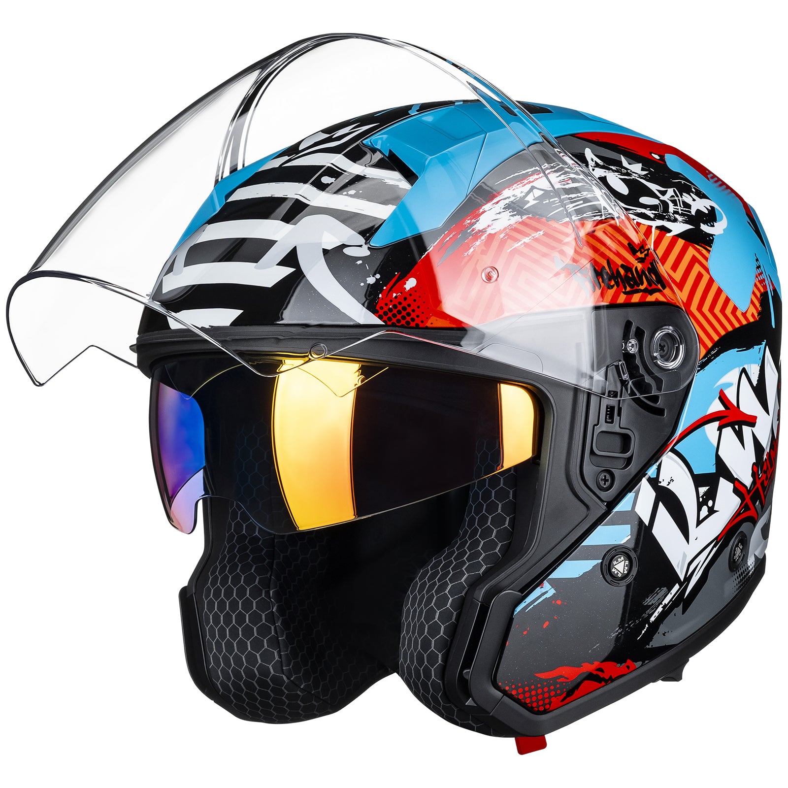 ILM Open Face Motorcycle 3/4 Helmet Model MO325