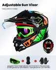 ILM Youth ATV Helmet Kids Dirt Bike Helmet Model Z705