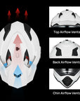 ILM Dual Sport Adventure Motorcycle Helmet Model WS902