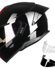 ILM Full Face Motorcycle Helmets Dual Visor Street Racing Model MF518