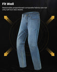 ILM Motorcycle Riding Pants for Men CE Armored Motorbike Jeans Adventure Touring Motocross All Season Model PJN1